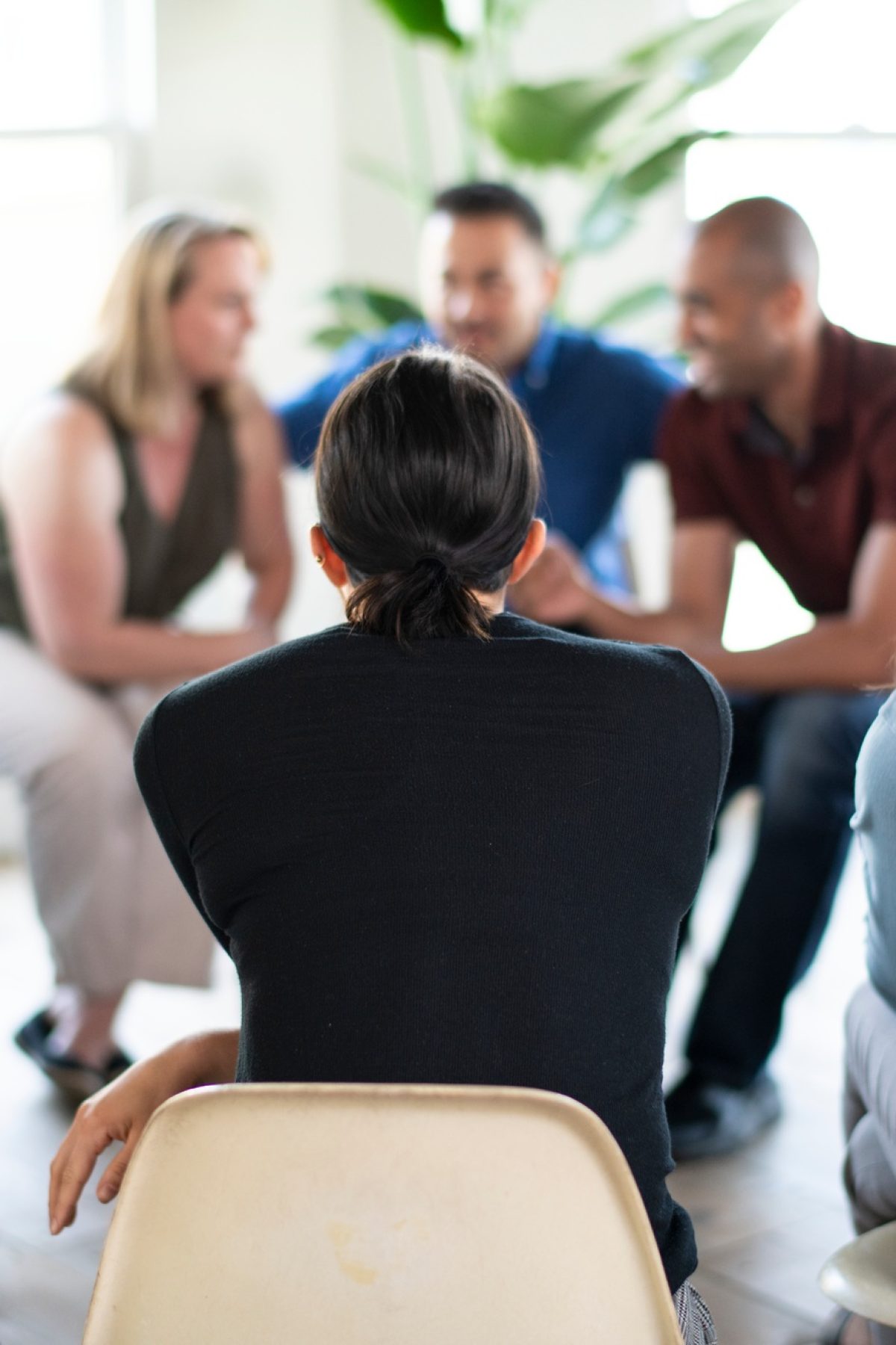 People in a support group